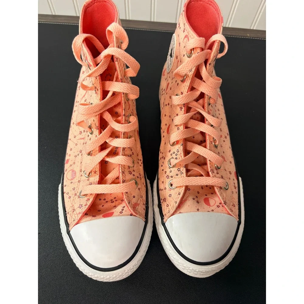 Converse Chuck Taylor High Top Celestial Star Moon Peach‎ SZ5 Women 7 673105C - Picture 3 of 10